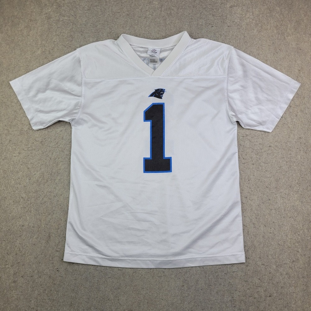 Cam Newton #1 Carolina Panthers Jersey Youth‎ XL White NFL Team Apparel
